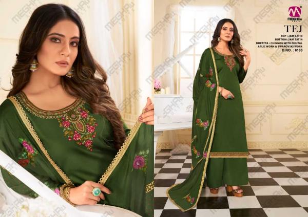 Meghali Tej Designer Satin Salwar Collection